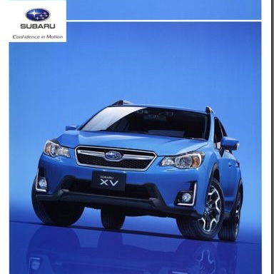 Subaru Crosstrek crossing a stream